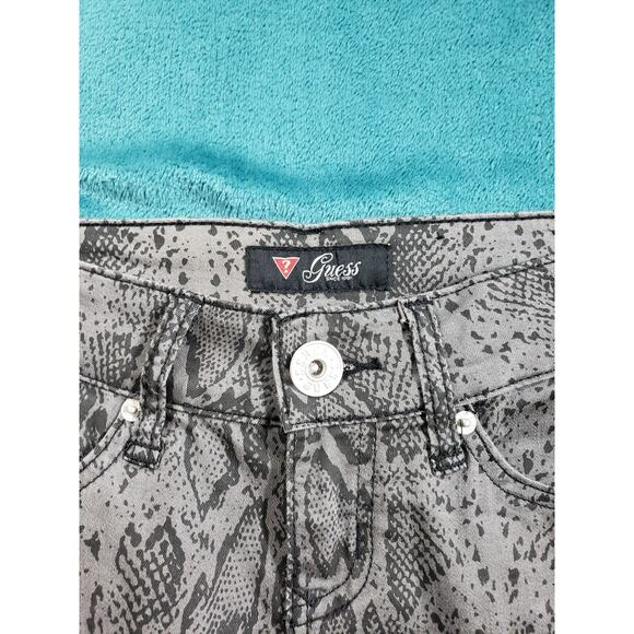 Guess Jeans Sz 27 Womens Gray Python Stretch Pants Mid Rise Skinny Ladies NWT - Picture 7 of 14